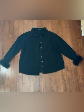 Nasty Gal Black Denim Jacket